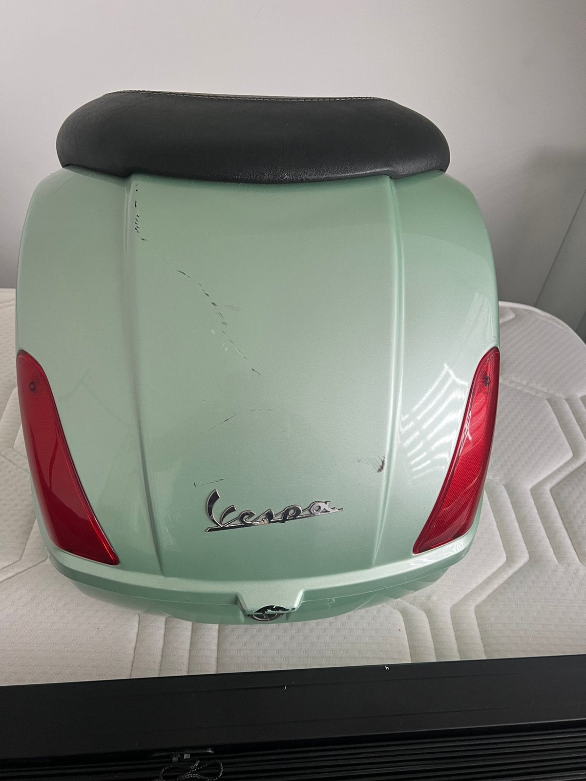 Origineel vespa moterscooter mintgroen met kussentje, Ophalen, Gebruikt