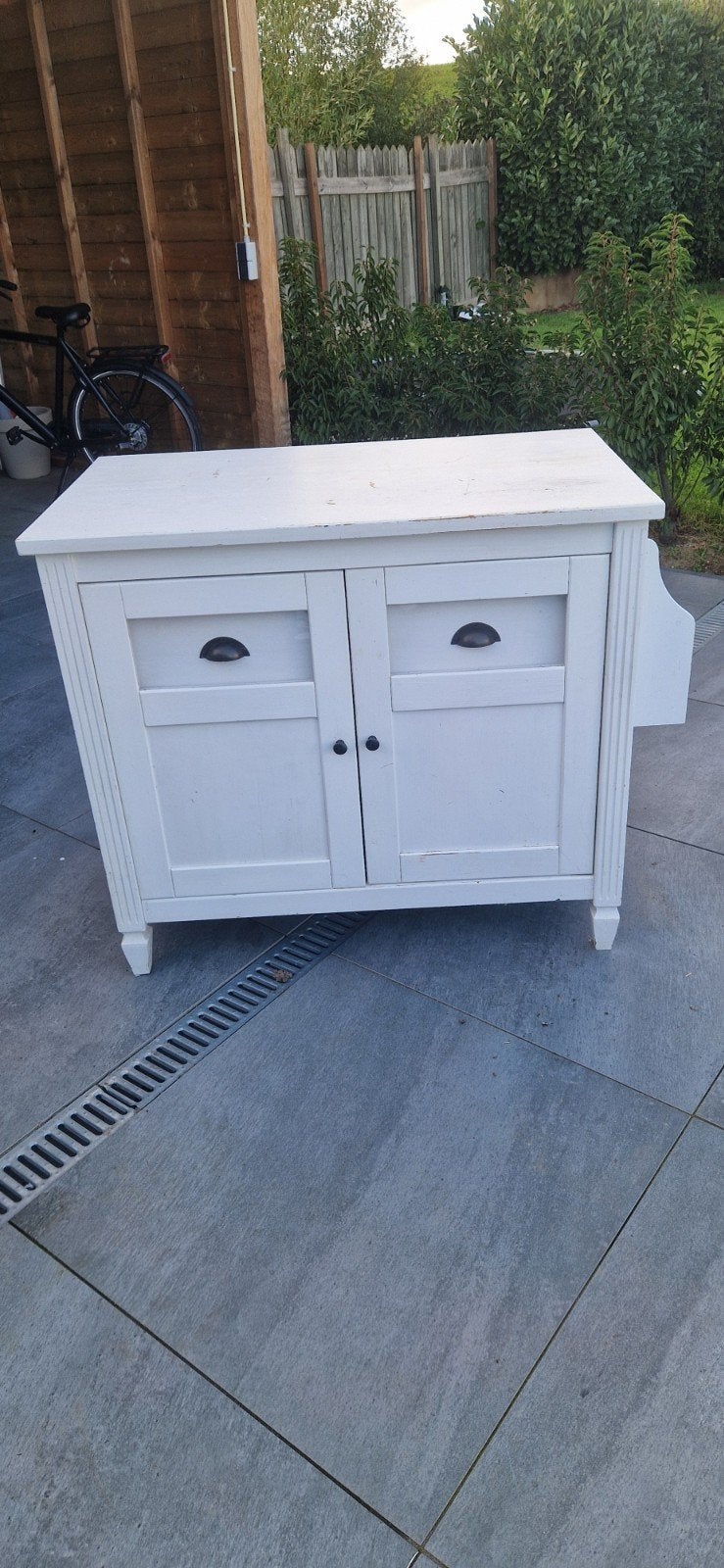 witte commode hout, Ophalen, Gebruikt, 50 tot 70 cm, 75 tot 100 cm