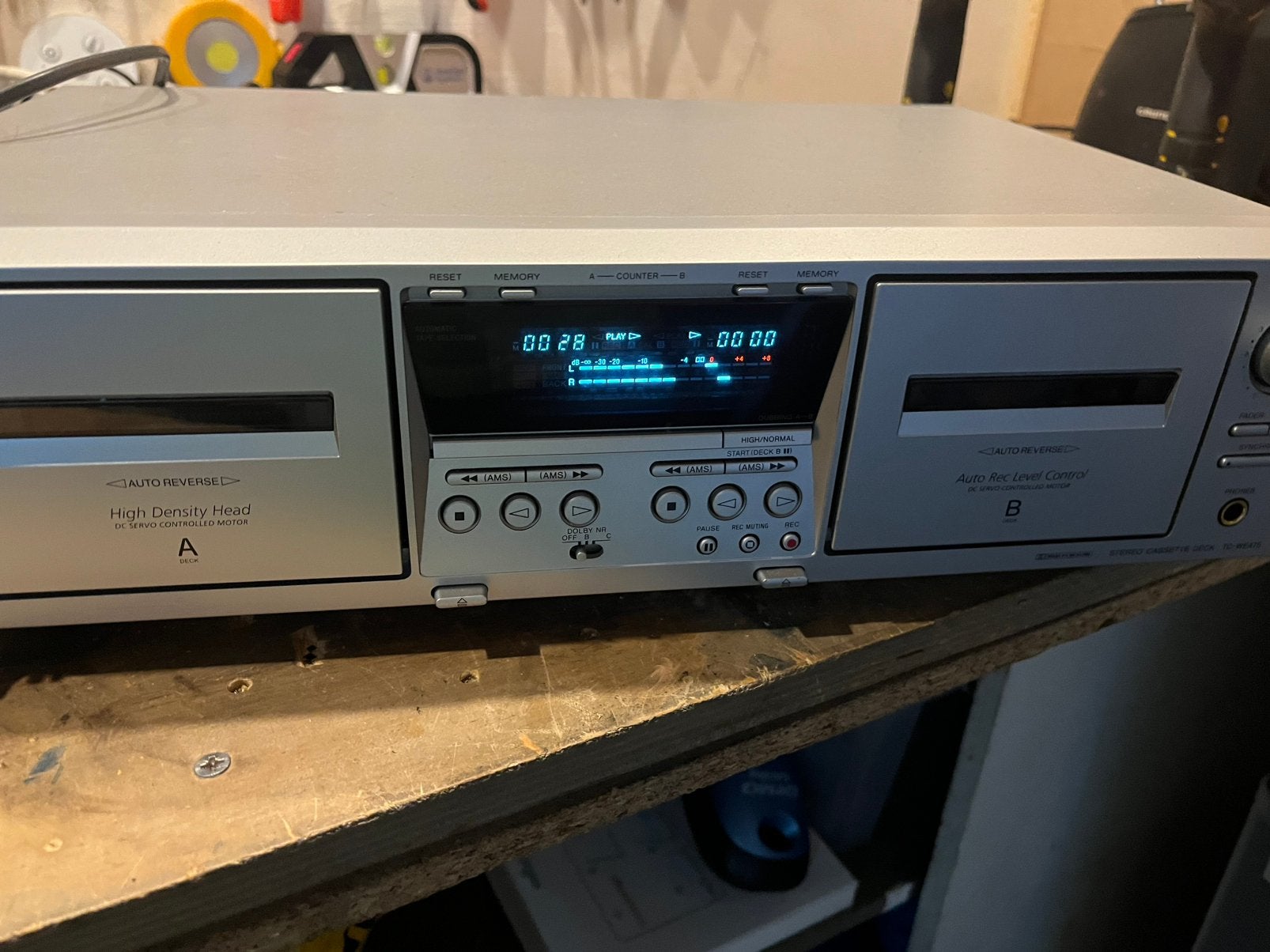 Sony dubbel deck, Ophalen, Sony