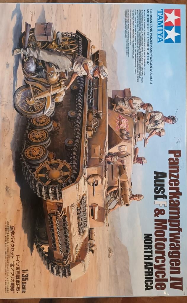 Tamiya Panzerkampfwagen F en motor modelbouwset, Hobby en Vrije tijd, Ophalen of Verzenden, Nieuw, 1:35 tot 1:50