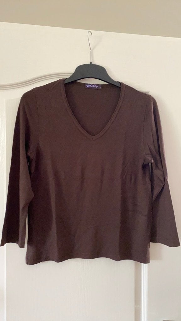 Top shirt bruin van Melly & Co maat M, Maat 38/40 (M), Bruin, Melly & Co, Ophalen of Verzenden
