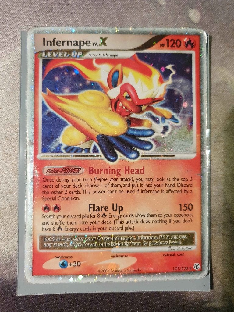 Infernape LV.X, Ophalen of Verzenden, Gebruikt, Losse kaart, Foil