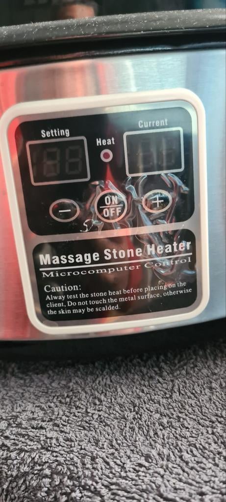 Hotstone heater 6L met display en complete set stenen, Ophalen of Verzenden, Nieuw