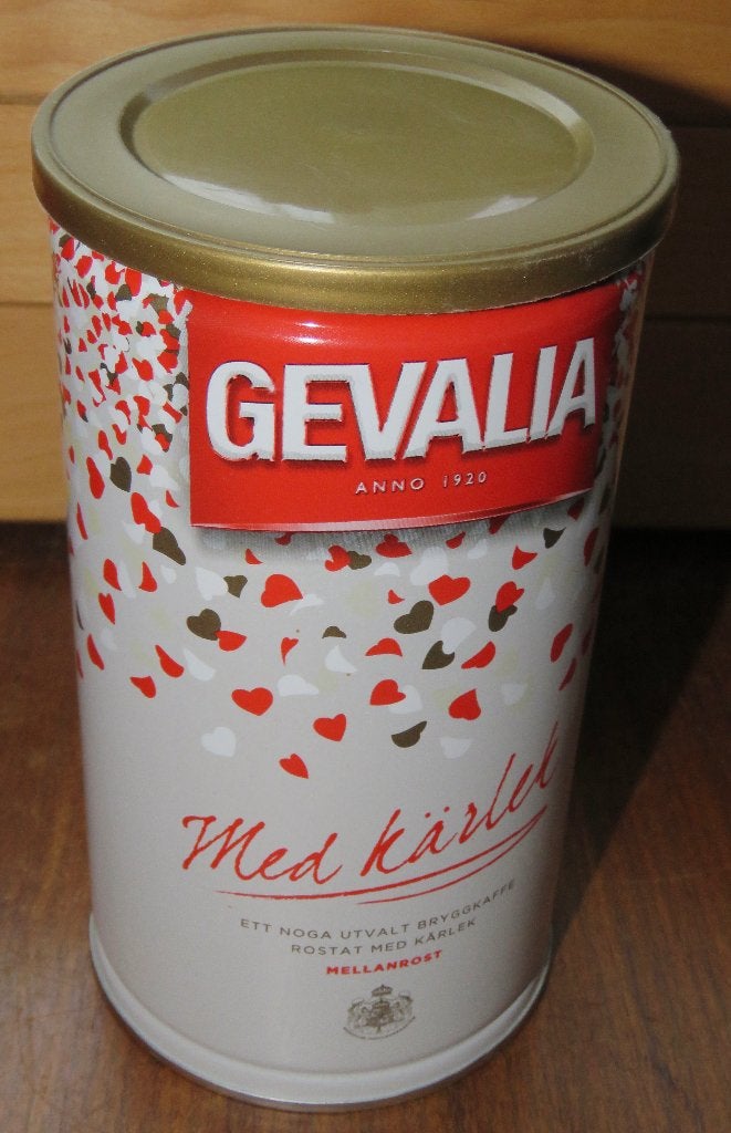 Vintage Gevalia Koffieblik - Decoratief en Uniek, Verzamelen, Blikken, Ophalen of Verzenden, Gebruikt, Koffie, Overige merken