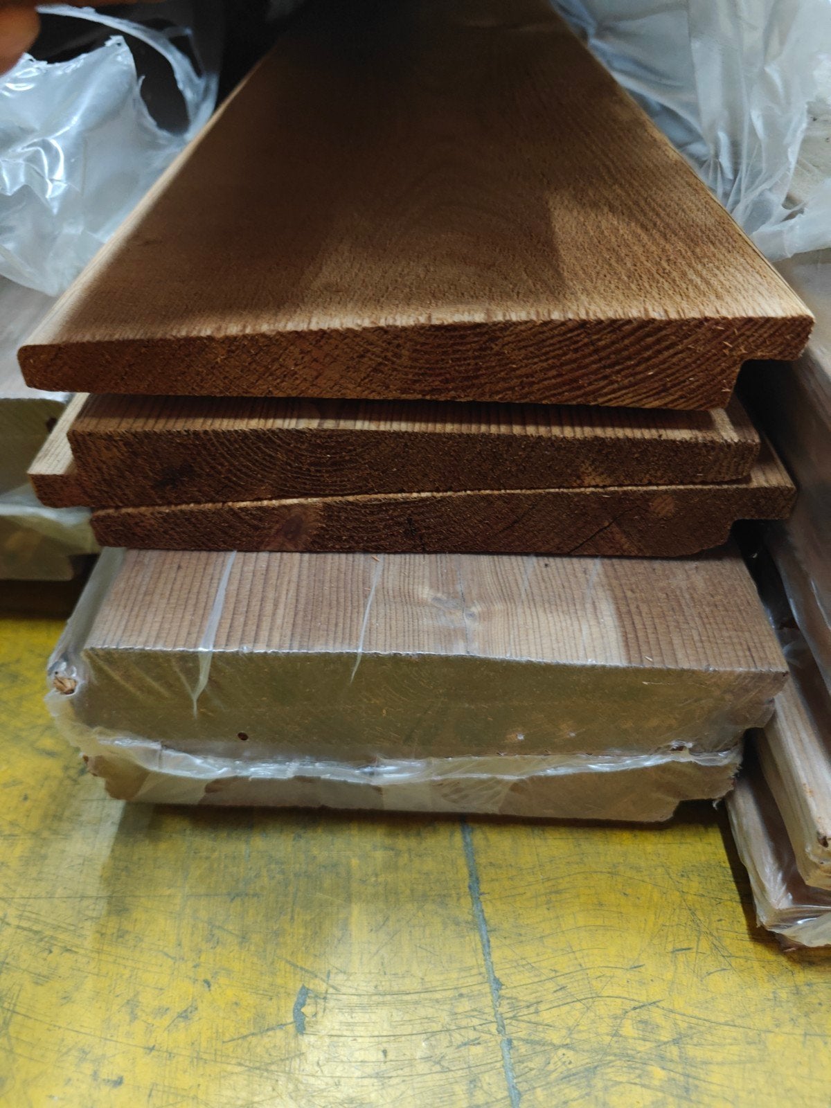 Thermo wood Zweeds rabat naturel 540cm (34x), Ophalen, Nieuw, 250 cm of meer, Planken