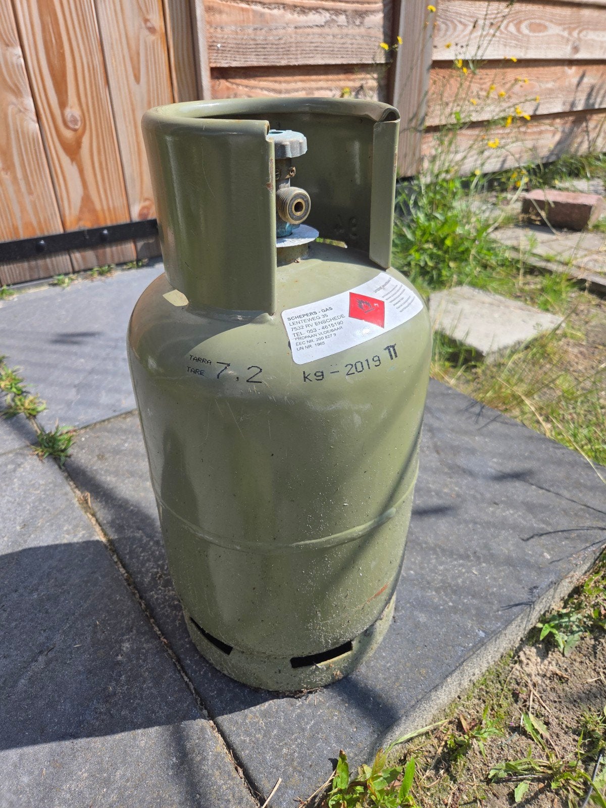 Lege gasfles 7.2 kg - Schepers Gas, Ophalen, Gebruikt, Schepers Gas