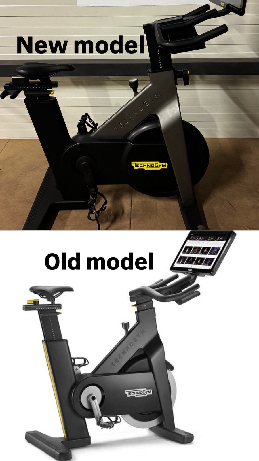 Technogym Upright Bike Interactive Live 22 inch Hometrainer, Ophalen of Verzenden, Zo goed als nieuw, Overige typen