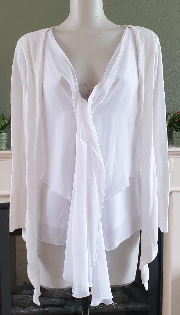 Anna Scott mooi wit vest S 36 | cardigan, Kleding | Dames, Truien en Vesten, Verzenden, Wit, Anna Scott, Zo goed als nieuw