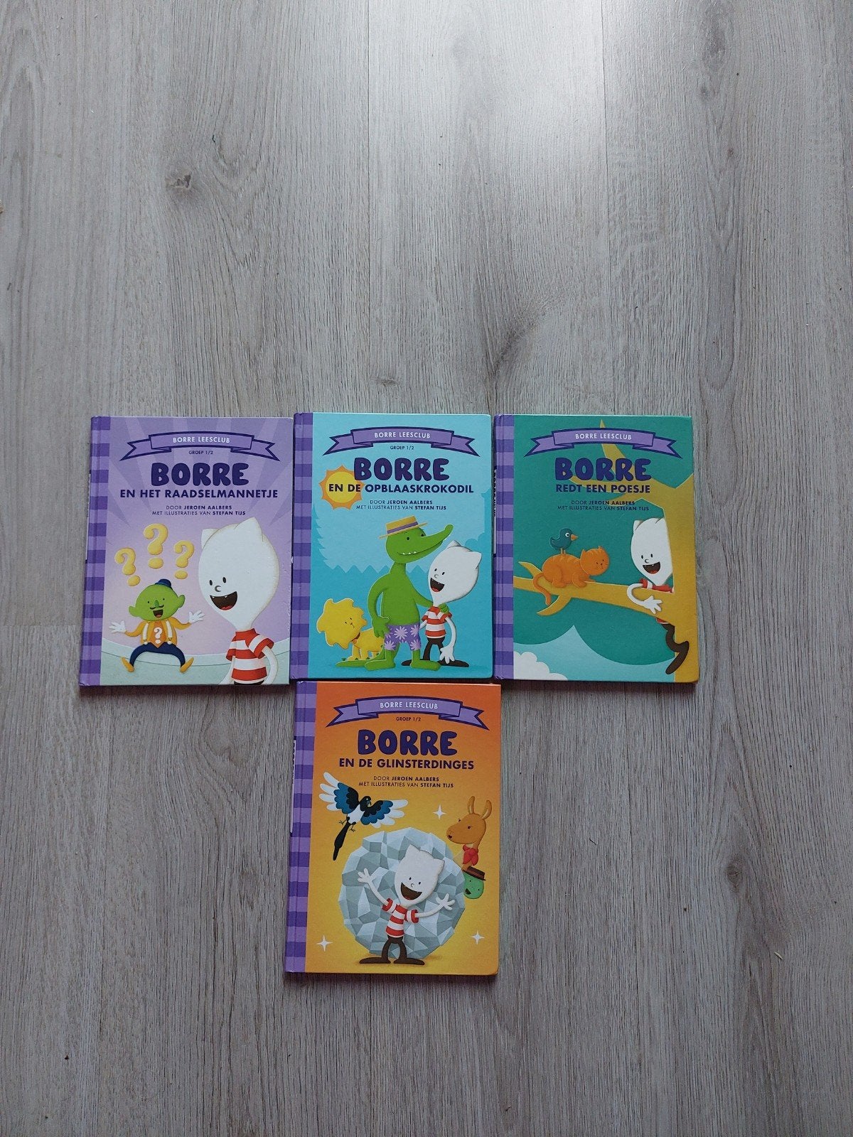 Borre Leesclub Boeken - Set van 4 Kinderboeken, Ophalen, Nieuw, Jeroen Aalbers, Fictie algemeen