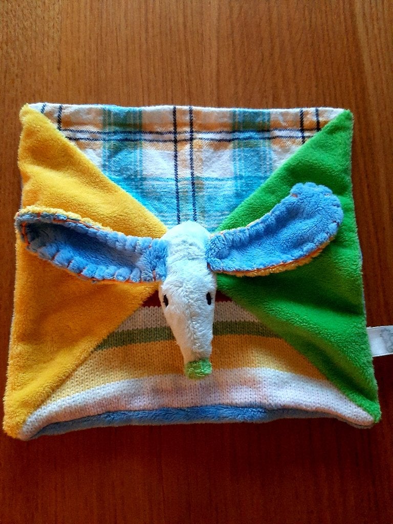 Happy Horse knuffeldoekje hond blue dinkey teckel 23x24 cm, Overige karakters, Happy Horse, Zo goed als nieuw, Wasbaar