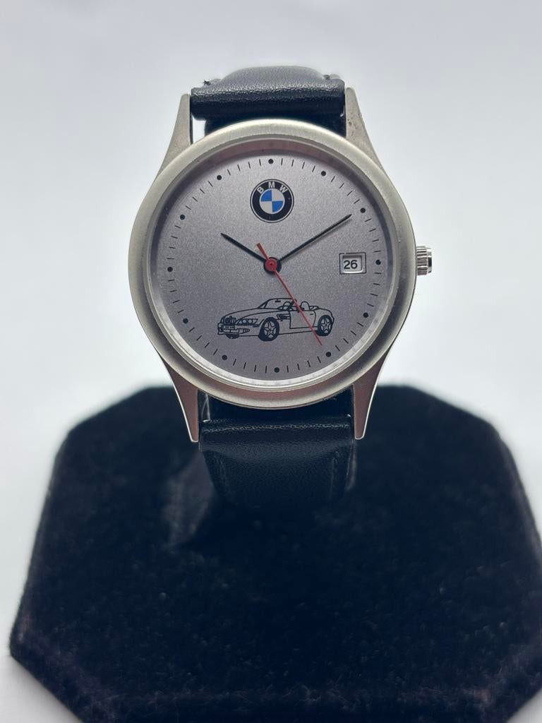 BMW Z3 Roadster Vintage Horloge 1996, Sieraden, Tassen en Uiterlijk, Overige merken, Staal, Met bandje, Polshorloge