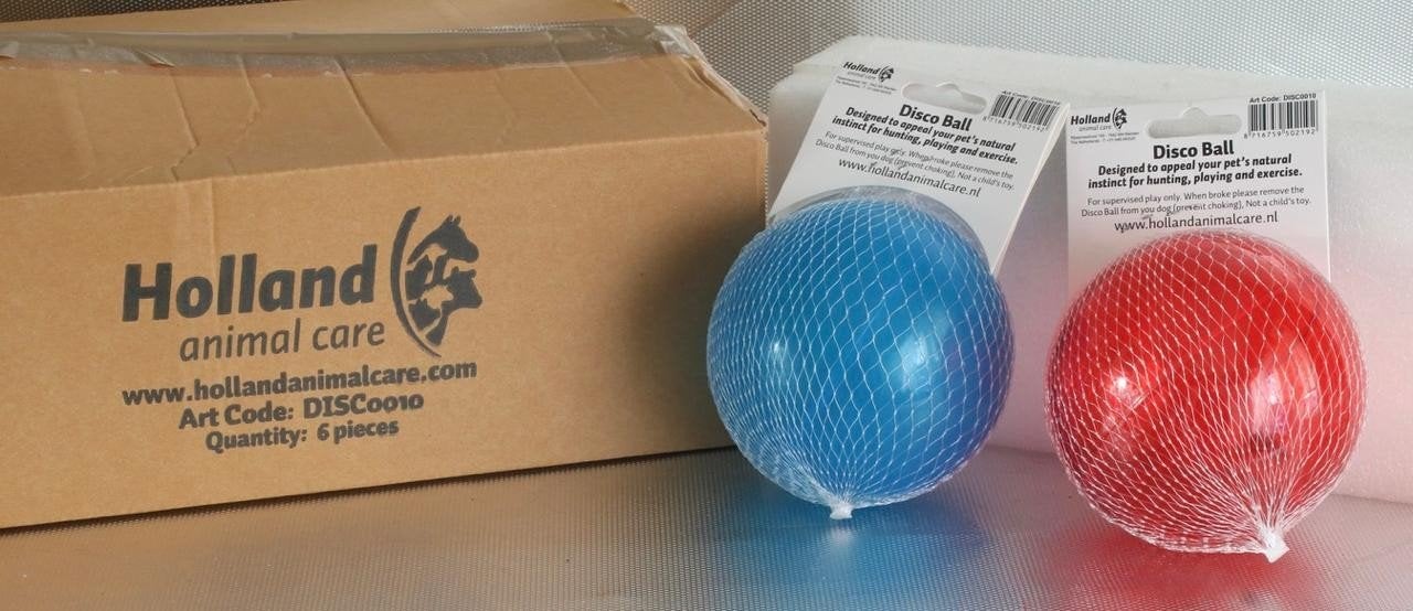 Partij 400 hondenspeelgoed / ballen, Ophalen, Nieuw