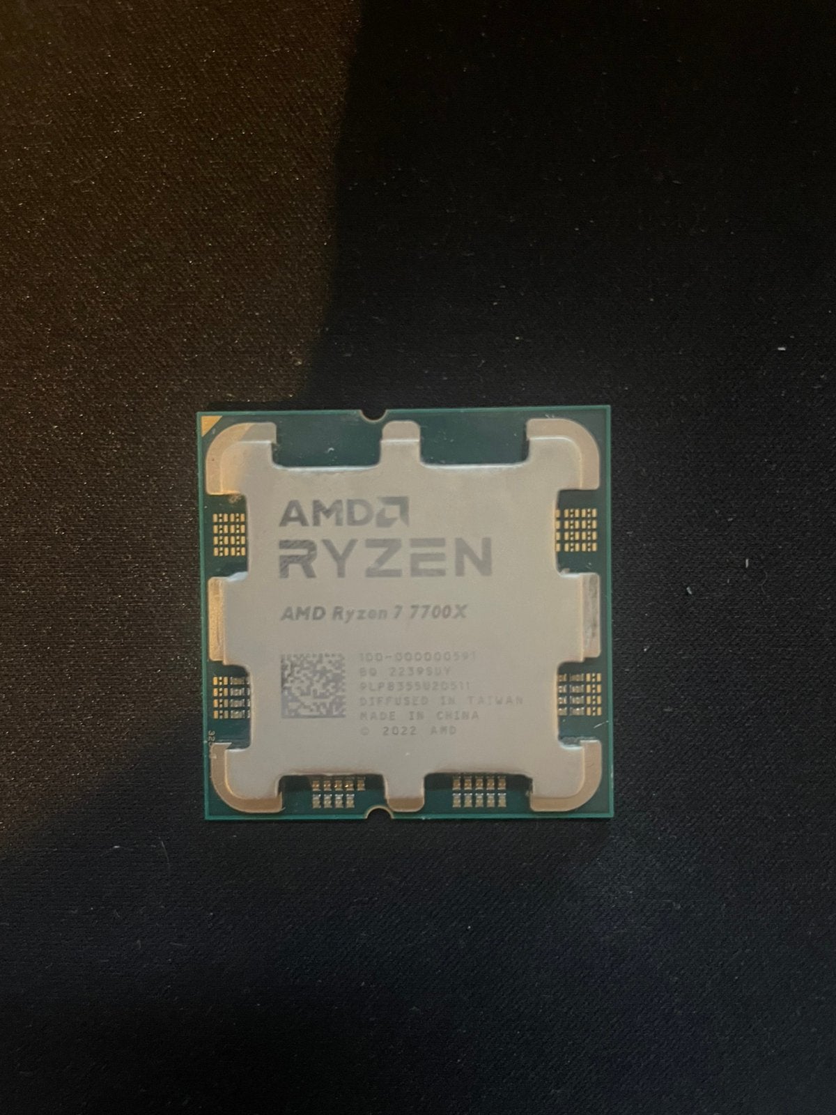 AMD Ryzen 7 7700X AM5 8-Core 16-Thread CPU, Computers en Software, Processors, Ophalen of Verzenden, Zo goed als nieuw, 8-core