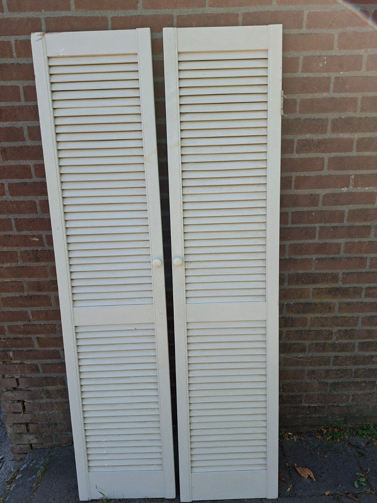 2 vintage Louvre deuren, Doe-het-zelf en Verbouw, Gebruikt, Minder dan 80 cm, Binnendeur, Minder dan 200 cm
