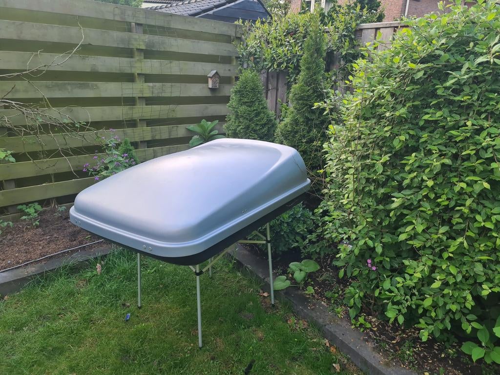 Hapro Roady 311 Dakkoffer - Zilver/Antraciet, Auto diversen, Dakkoffers, Ophalen, Gebruikt