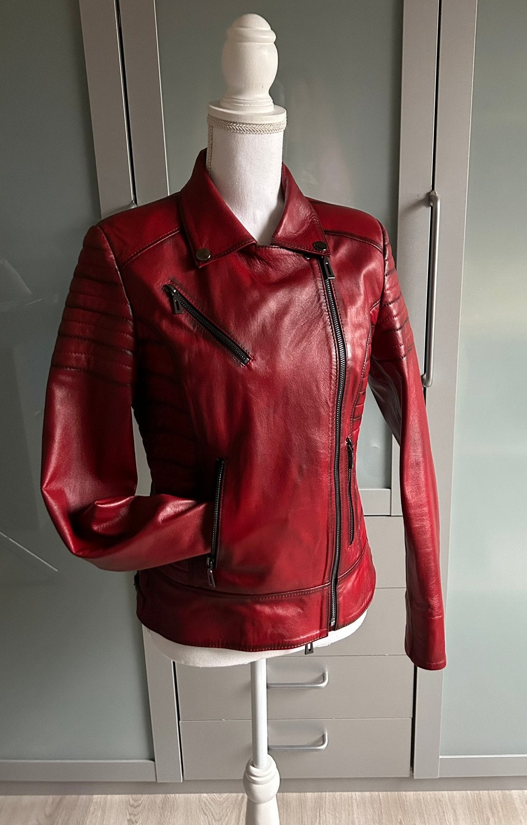 bikerjack maat S/M Nieuw!!, Nieuw, Jasje, Rood, Ophalen
