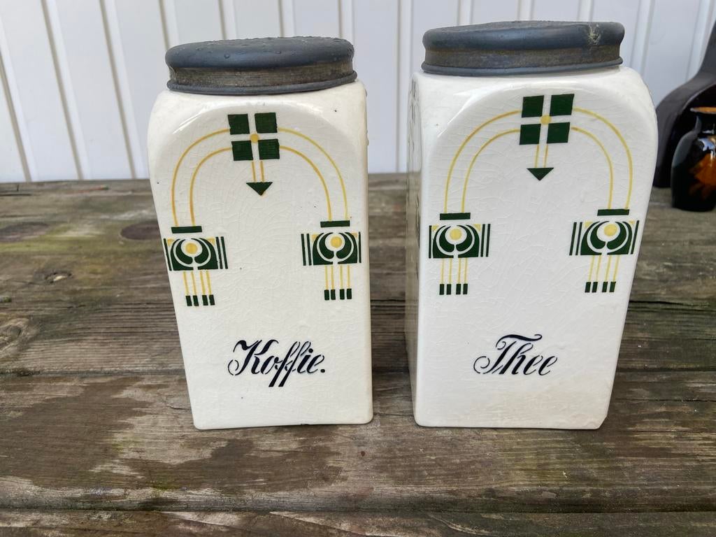 Chris van der Hoef voorraadpotten koffie en thee, Ophalen of Verzenden