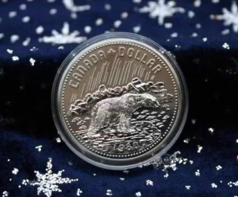 Canada - Silver Dollar 1980 BU - Arctic Territories, Postzegels en Munten, Verzenden, Noord-Amerika, Losse munt, Zilver