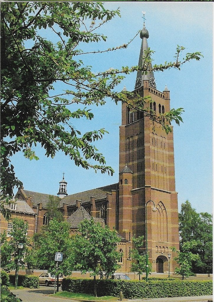 So93 ongelopen ansichtkaart hank noord brabant R.K.kerk, Ophalen of Verzenden, 1980 tot heden, Gelopen, Noord-Brabant