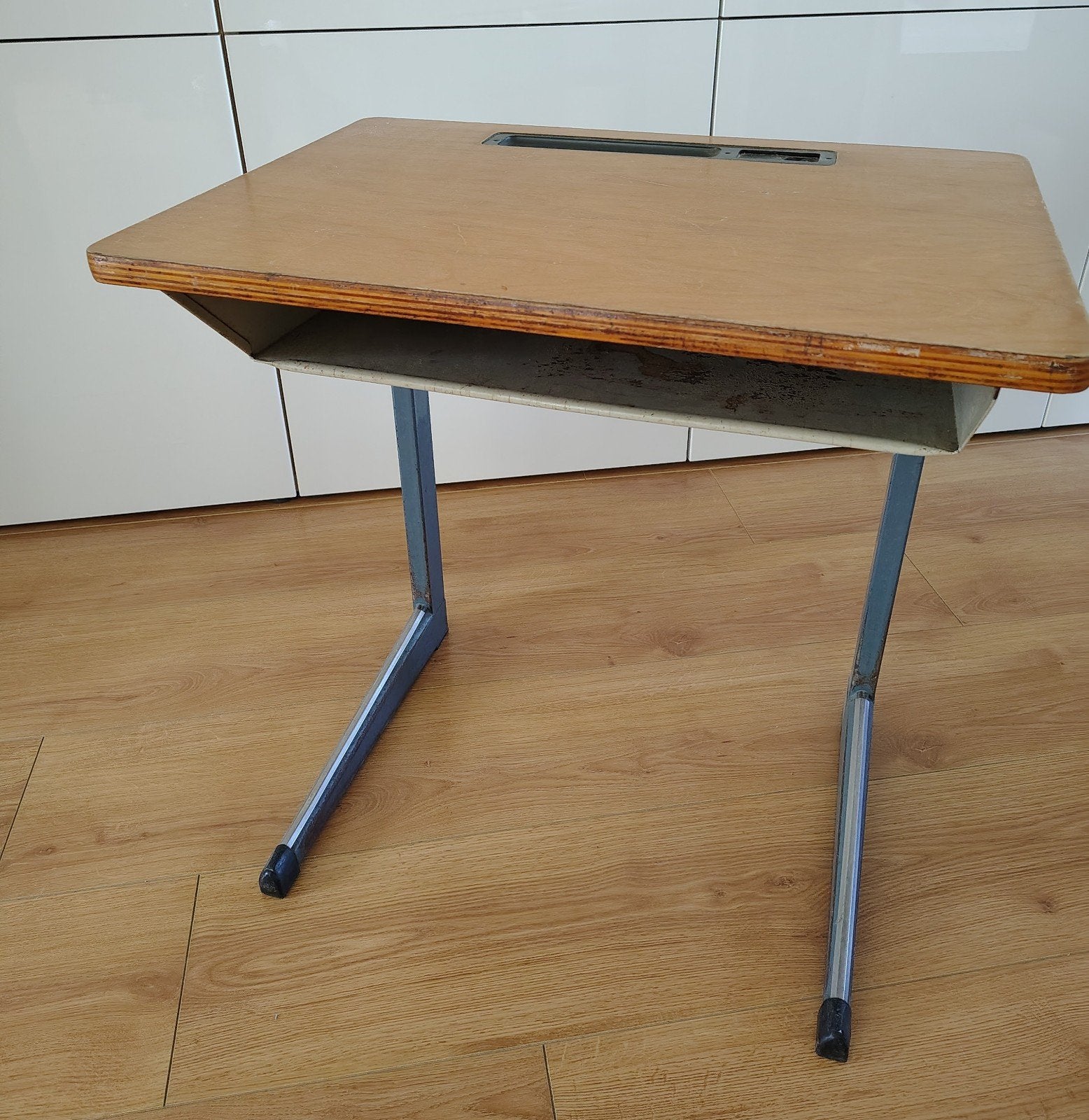 Vintage bureautje, Ophalen, Gebruikt, 42 cm, 60 cm