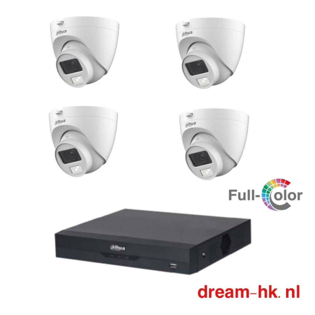 5MP Dahua WizSense Full Color set/4CH DVR+4x camera(Audio)
