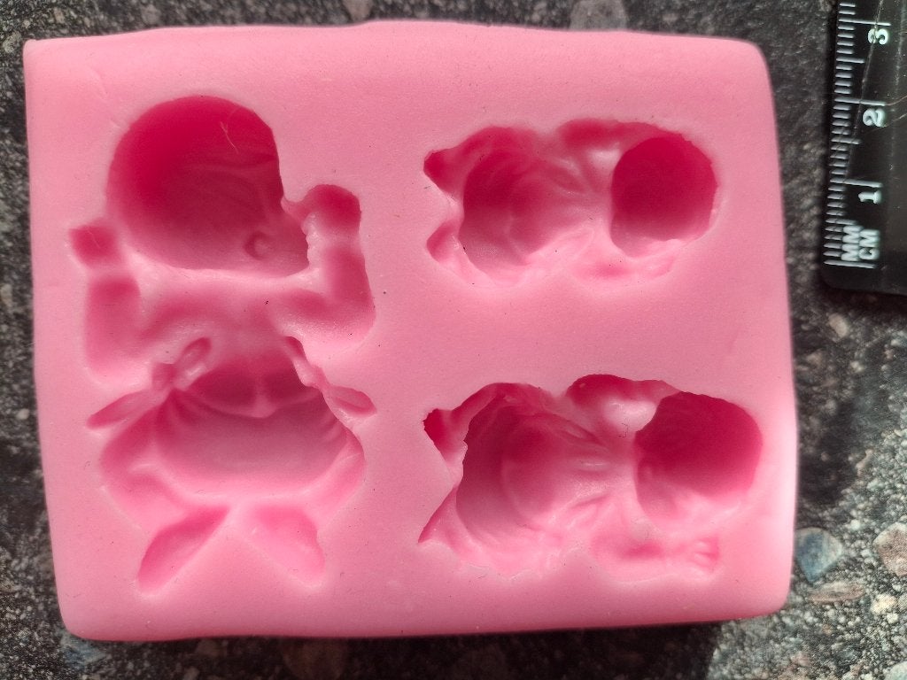Siliconen mal 3x baby, Hobby en Vrije tijd, Ophalen, Nieuw, Taarten of Cupcakes, Bakvorm