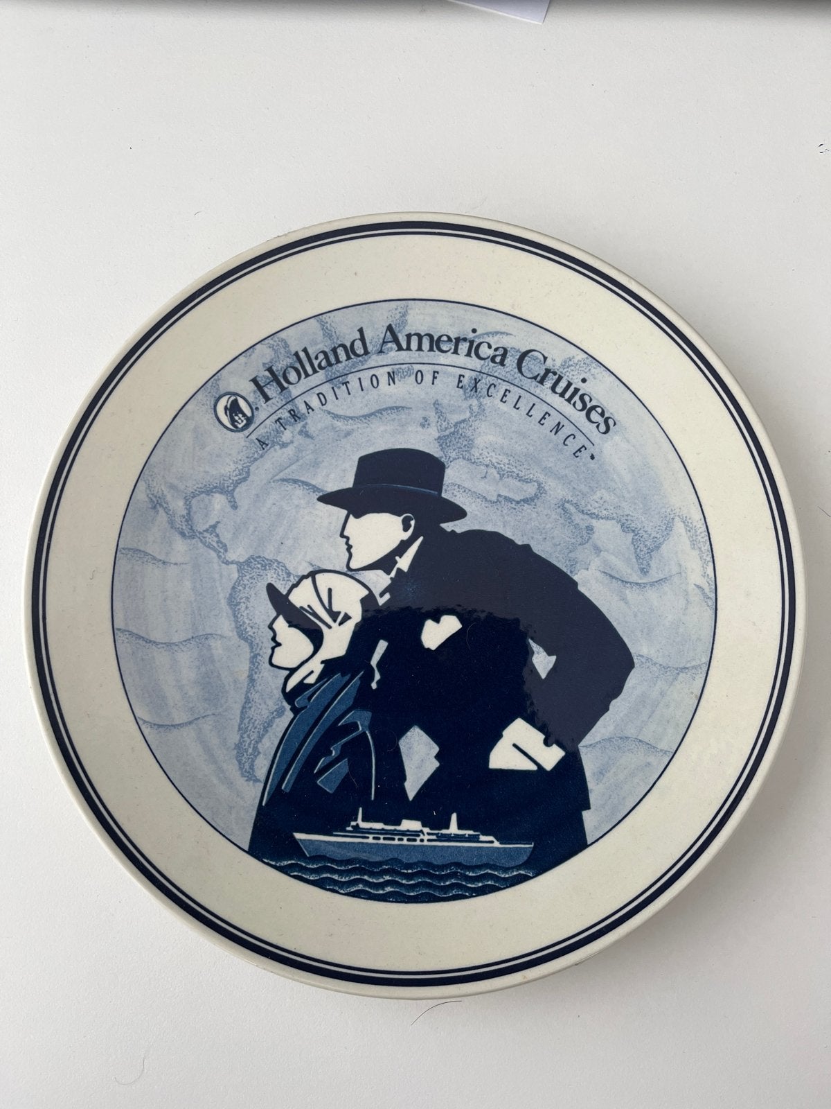 Holland America Cruises Delft Blauw Sierbord, Antiek en Kunst, Ophalen of Verzenden