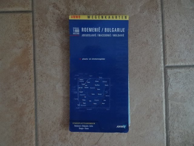 anwb wegenkaart Roemenie, Bulgarije, Macedonie,Moldavie, Gelezen, Overige gebieden, 2000 tot heden, Ophalen of Verzenden