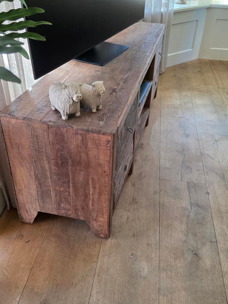 Leuke complete woonset . Oud hout., Ophalen, Zo goed als nieuw, Minder dan 50 cm