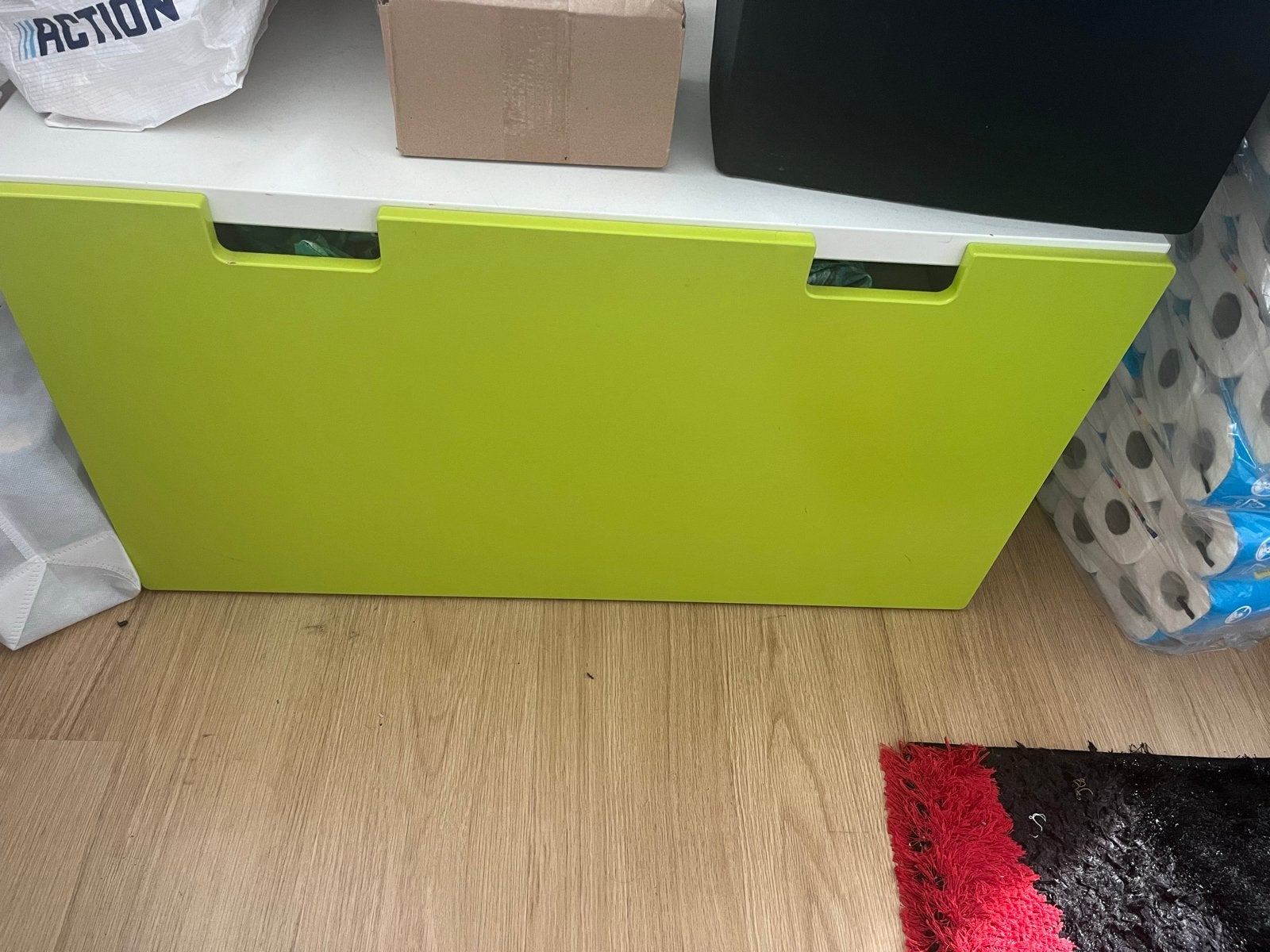 Groen opbergvak/ladefront voor KALLAX/EXPEDIT kast, Ophalen, Gebruikt