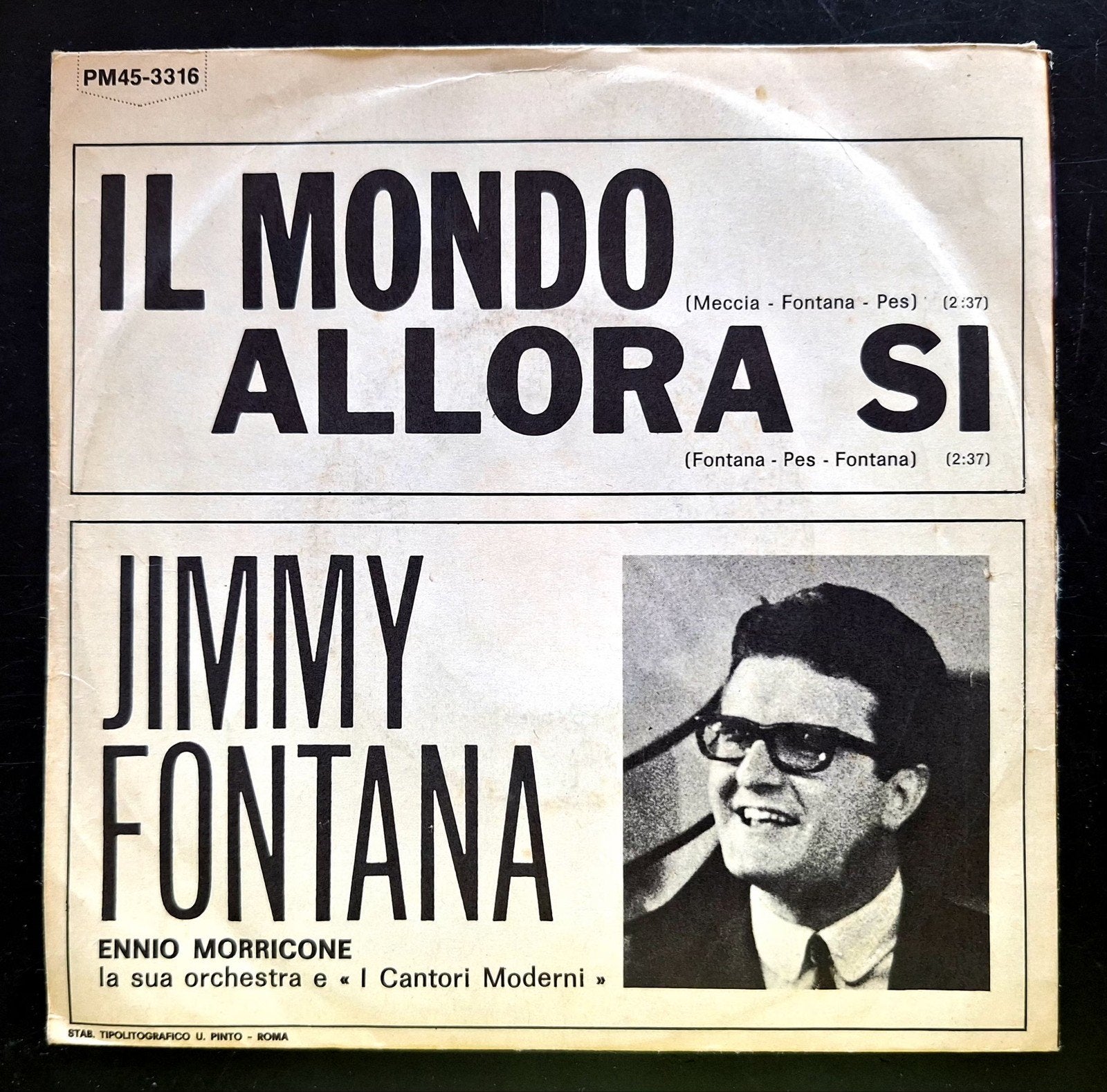 7"/SINGLE  JIMMY FONTANA - Il Mondo, Ophalen of Verzenden, Gebruikt, Pop