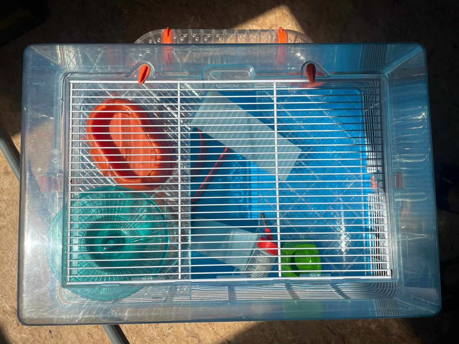 Hamsterkooi met accesoires  in nieuwstaat, Dieren en Toebehoren, Minder dan 60 cm, Kooi, Minder dan 75 cm, Ophalen of Verzenden
