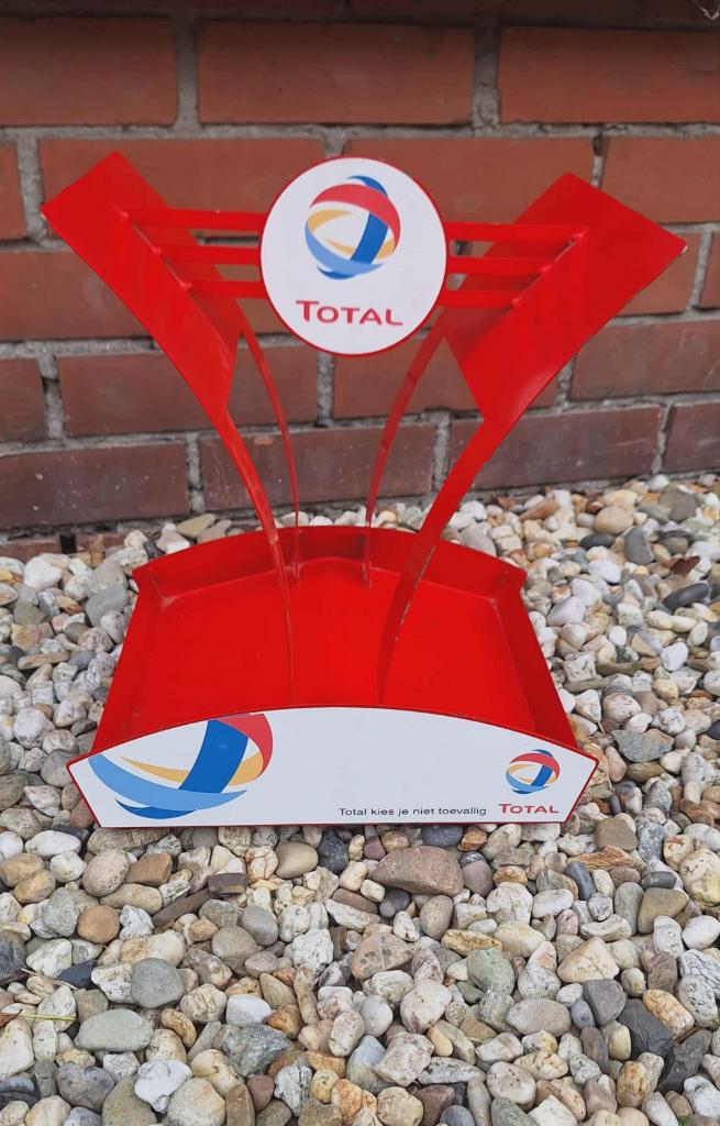 Vintage Total toonbank display voor olieblikken️️️⛽️, Ophalen, Gebruikt, Gebruiksvoorwerp, .