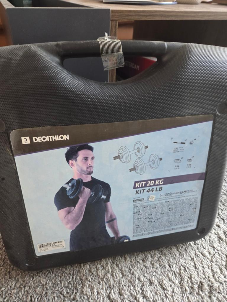 Complete en als nieuw Gewichts kit Decathlon Domyos, Sport en Fitness, Fitnessmaterialen, Ophalen of Verzenden