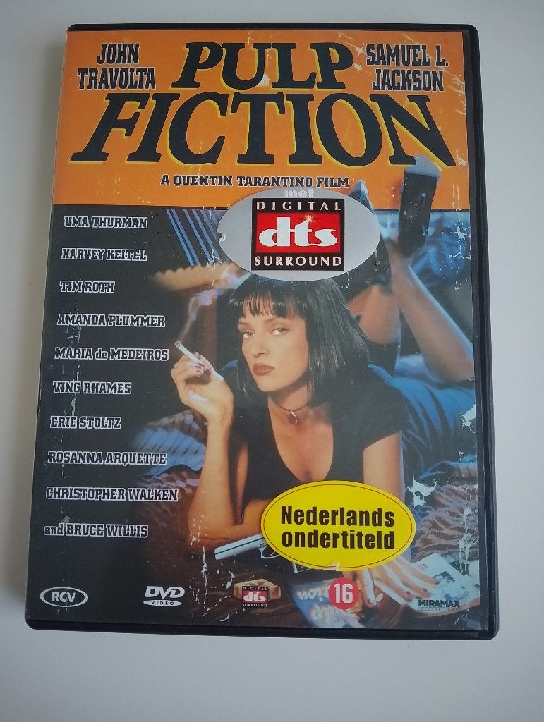 Pulp Fiction - DVD - Quentin Tarantino Klassieker, Vanaf 16 jaar, Ophalen of Verzenden, Zo goed als nieuw
