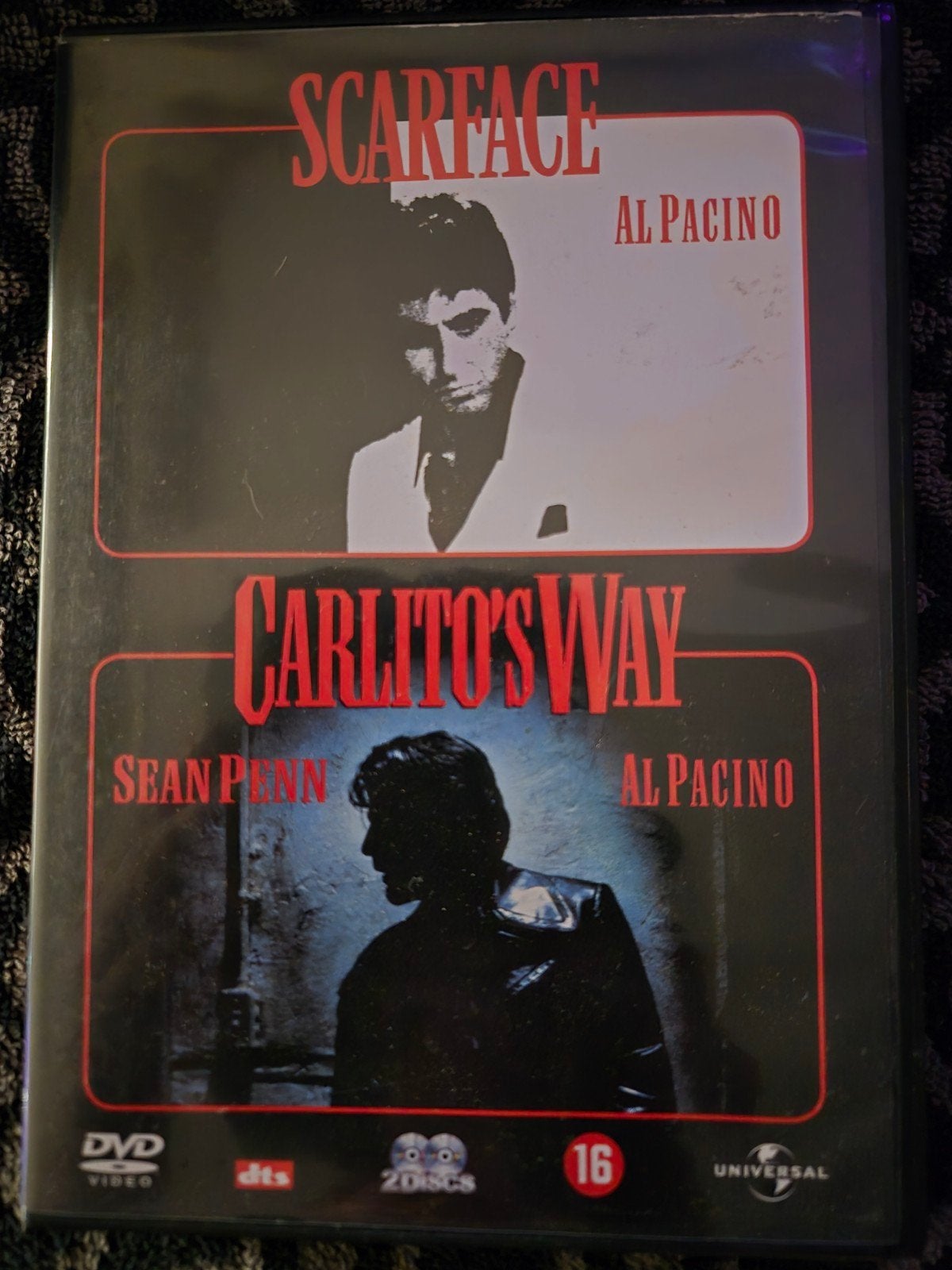 Scarface & Carlito's Way DVD - Al Pacino Klassiekers, Vanaf 16 jaar, Ophalen of Verzenden, Zo goed als nieuw