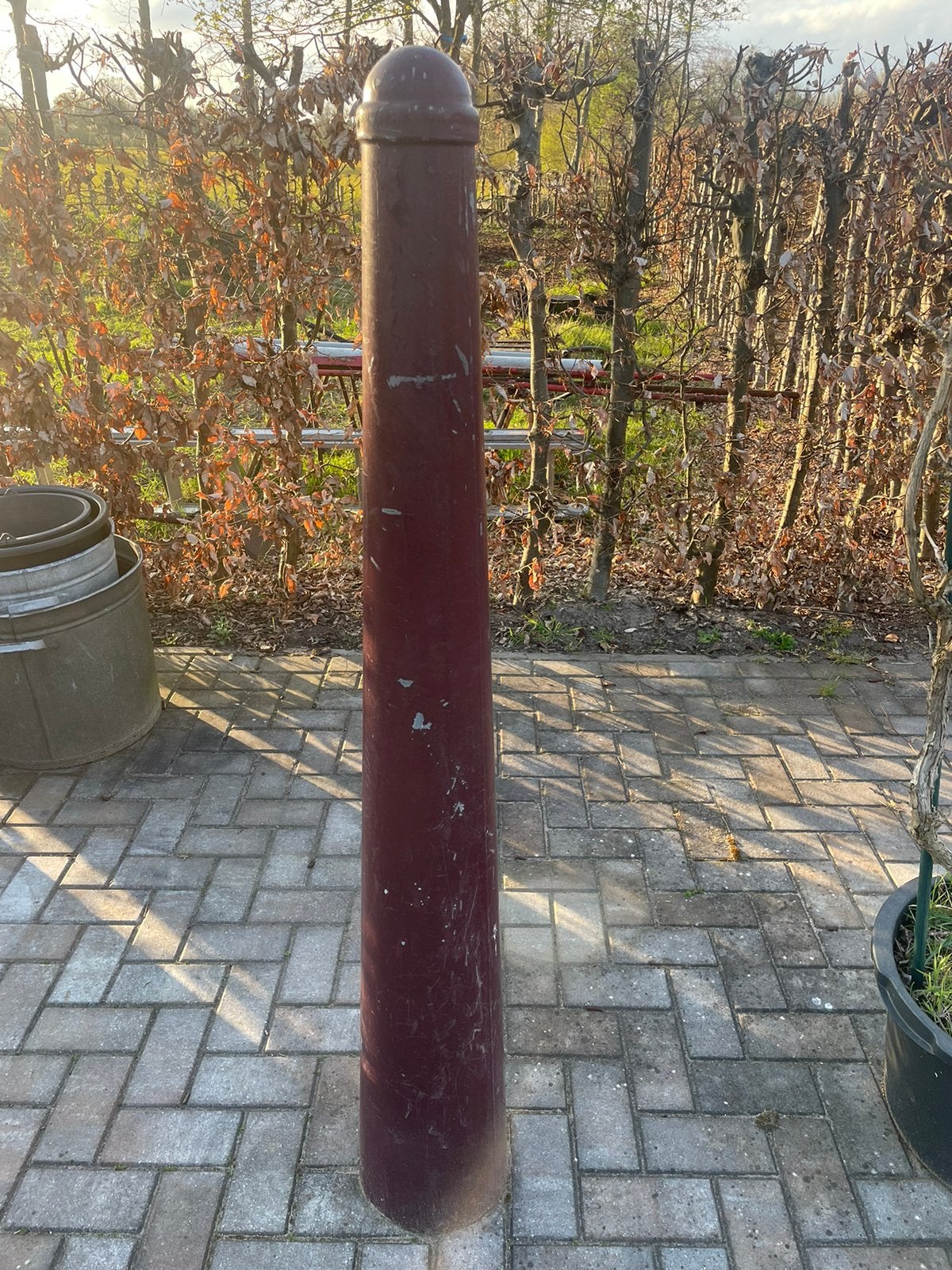Te koop 6 stuks palen zonder kruisjes, Ophalen, Gebruikt, IJzer