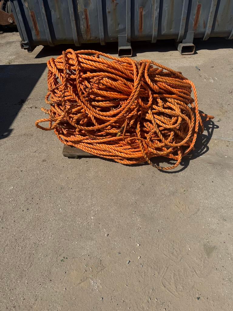 4 x 40 meter 25 mm nylon touw oranje., Ophalen, Zo goed als nieuw, Overige typen