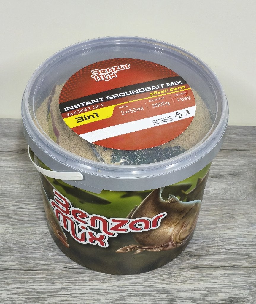 NIEUW Benzar Mix Instant Mix Grondaas 3 kg Emmer Silvercarp, Ophalen of Verzenden, Nieuw, Overige typen