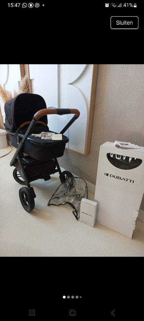 Kinderwagen Dubatti One, Kinderen en Baby's, Luchtbanden, Zo goed als nieuw, Ophalen, Kinderwagen