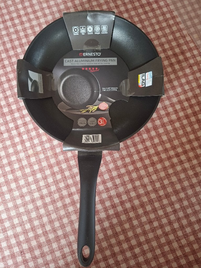 Ernesto Alluminium Frying pan met Itag laag 28 cm, Koekenpan, Ophalen of Verzenden, Overige merken, Nieuw
