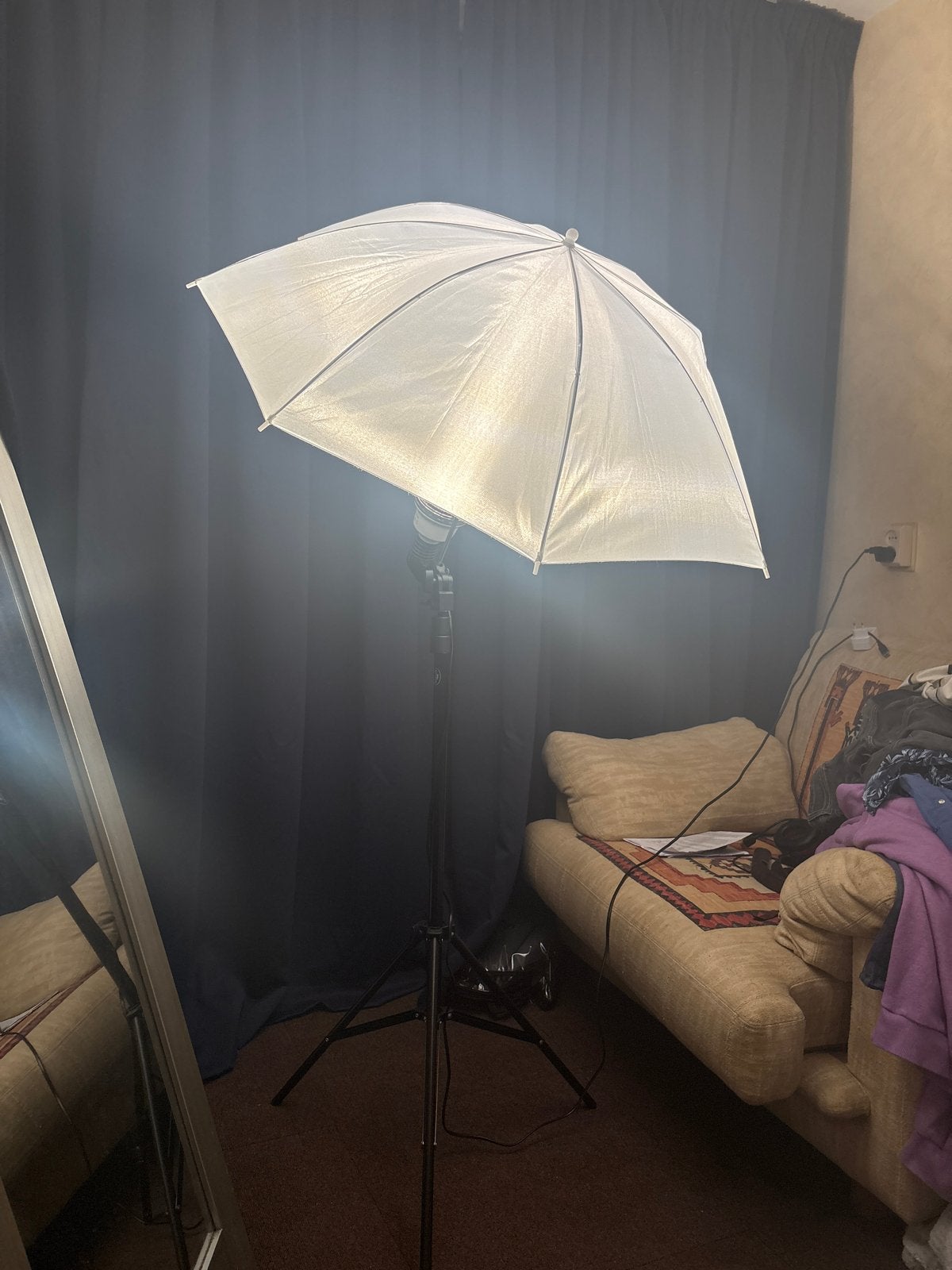 2x Professionele Studioflitser met Paraplu - Complete Set, Diffuser, Zo goed als nieuw, Studioflitser, Ophalen