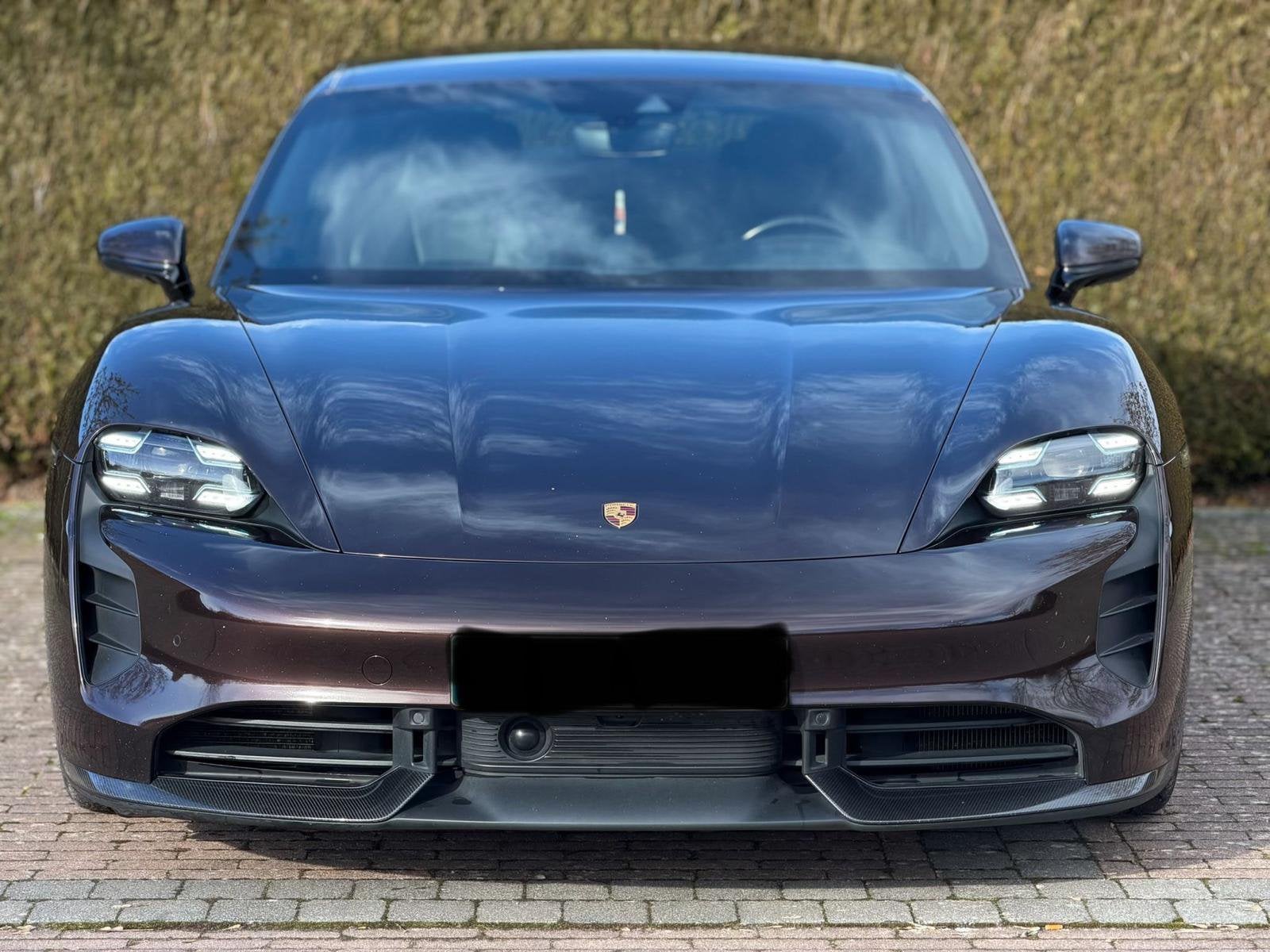 Taycan turbo S, Zwart, Bruin, Leder, Bedrijf