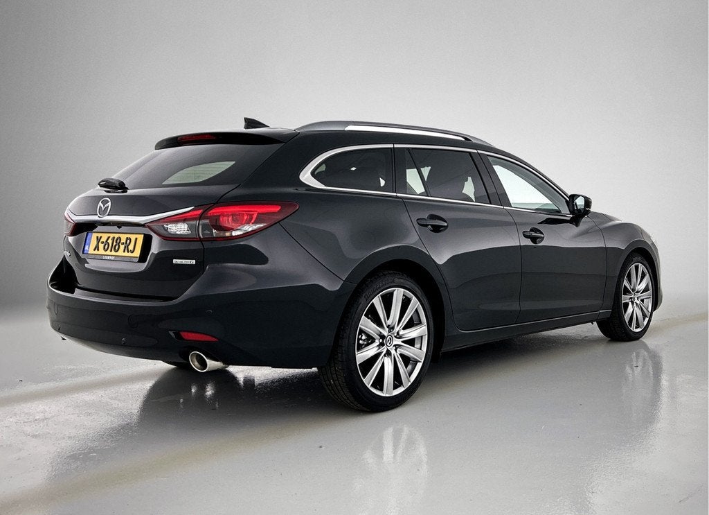 Mazda 6 Sportbreak 2.0 SkyActiv-G 165 Exclusive-Line | BOSE, Auto's, Mazda, Gebruikt, 4 cilinders, 6 sportbreak, Zwart