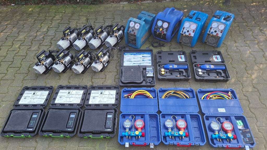 Partij Airco gereedschappen Manifoldmeter pompen weegschaal., ,, Ophalen of Verzenden, Zo goed als nieuw, ,