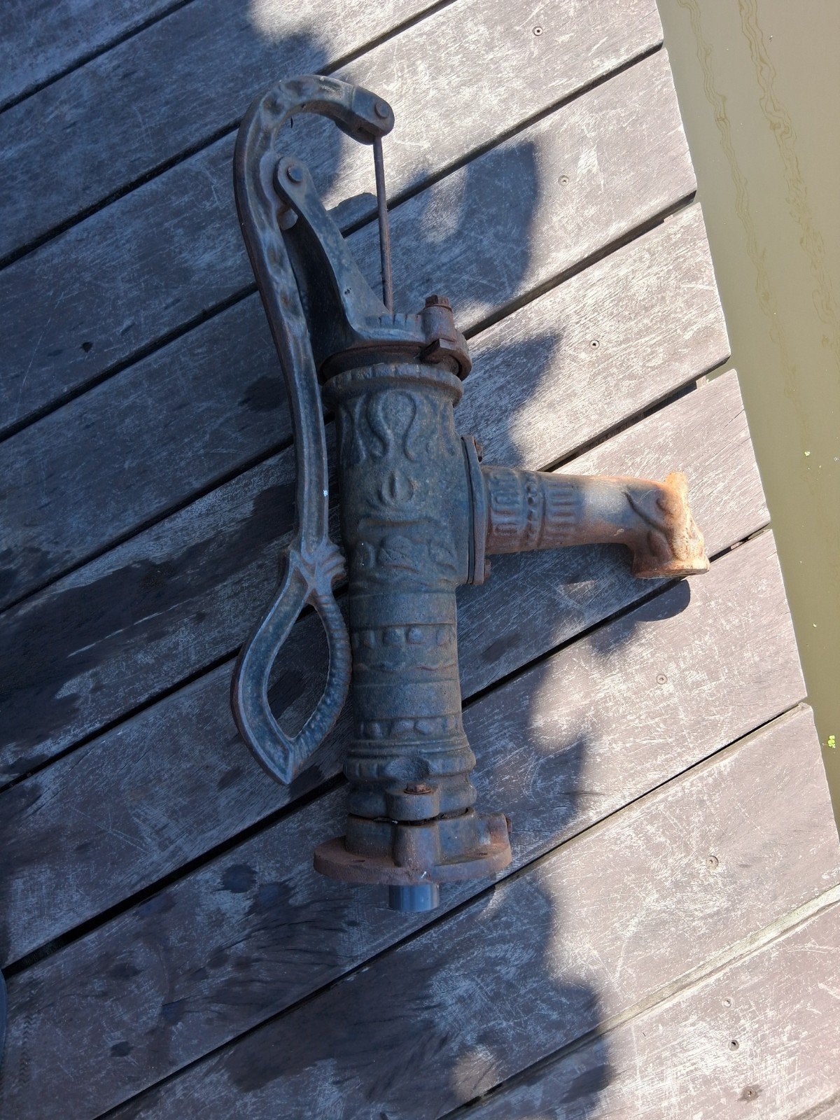 Vintage pomp regenton - decoratie/onderdelen, Ophalen, Overige materialen, Gebruikt, 150 liter of meer