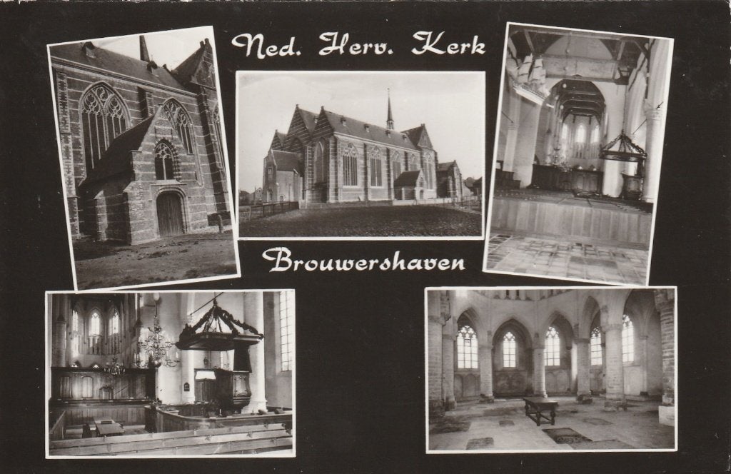 BROUWERSHAVEN Ned. Herv. Kerk, Verzenden, 1960 tot 1980, Ongelopen, Zeeland