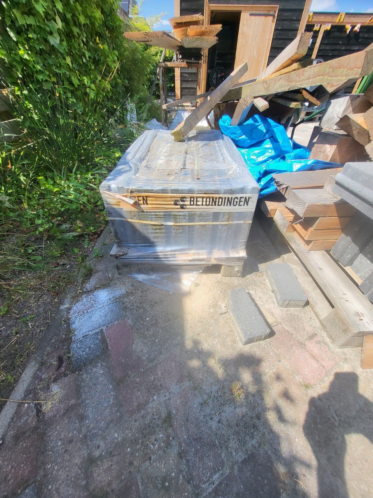 Opsluitbanden 6st 100x30x10 GRATIS ophalen, Gebruikt, Steen of Klei, 50 tot 150 cm, Overige typen