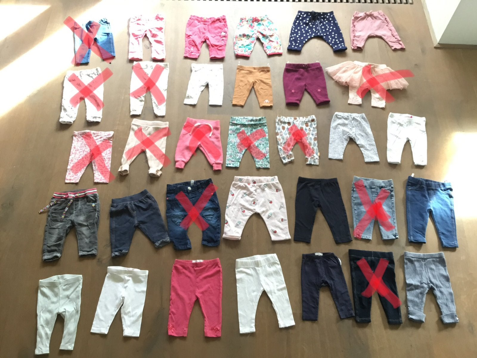 Broeken maat 62 meisje 62/68 leggings legging broek (2), Ophalen of Verzenden, Zo goed als nieuw, Meisje, Broekje
