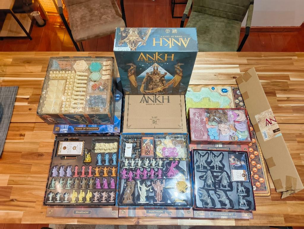 CMON Ankh: Gods of Egypt Eternal Pledge + Playmat, Ophalen, Zo goed als nieuw
